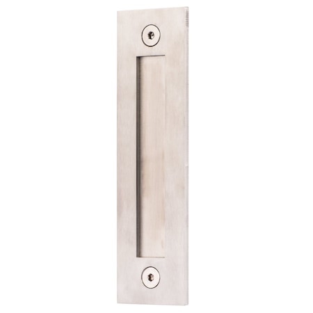 Sure-Loc Hardware Sure-Loc Hardware Modern Barn Door Handle with Round Pull, Satin Nickel BARN-MD 15